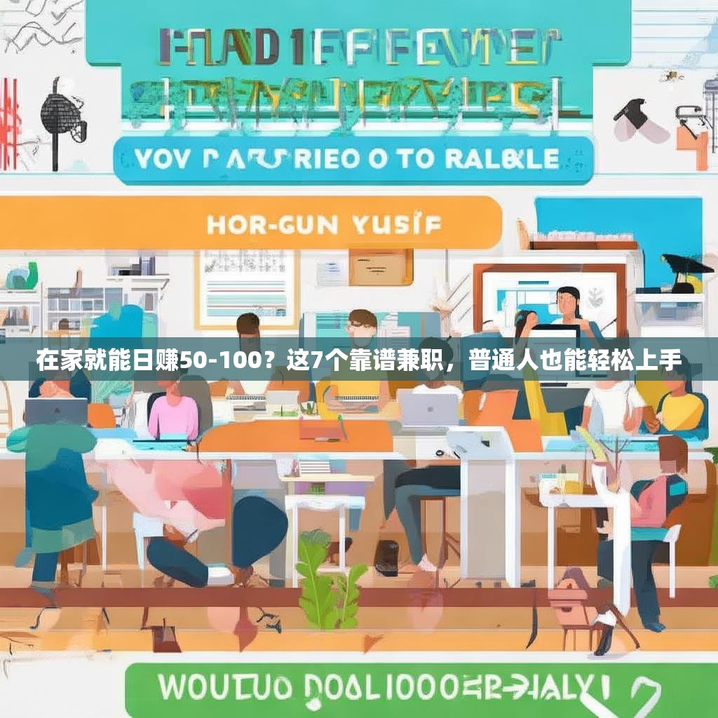 在家就能日赚50-100？这7个靠谱兼职，普通人也能轻松上手
