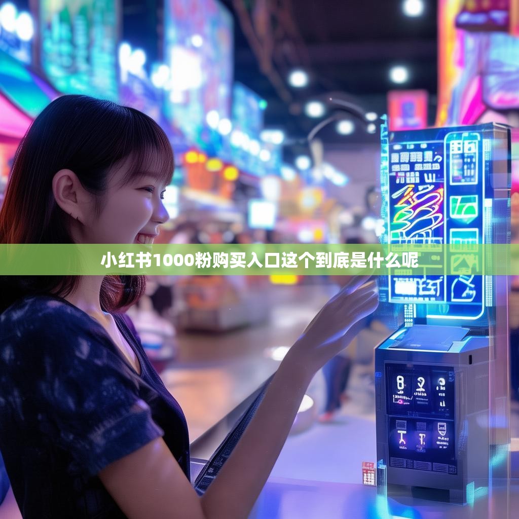 小红书1000粉购买入口这个到底是什么呢