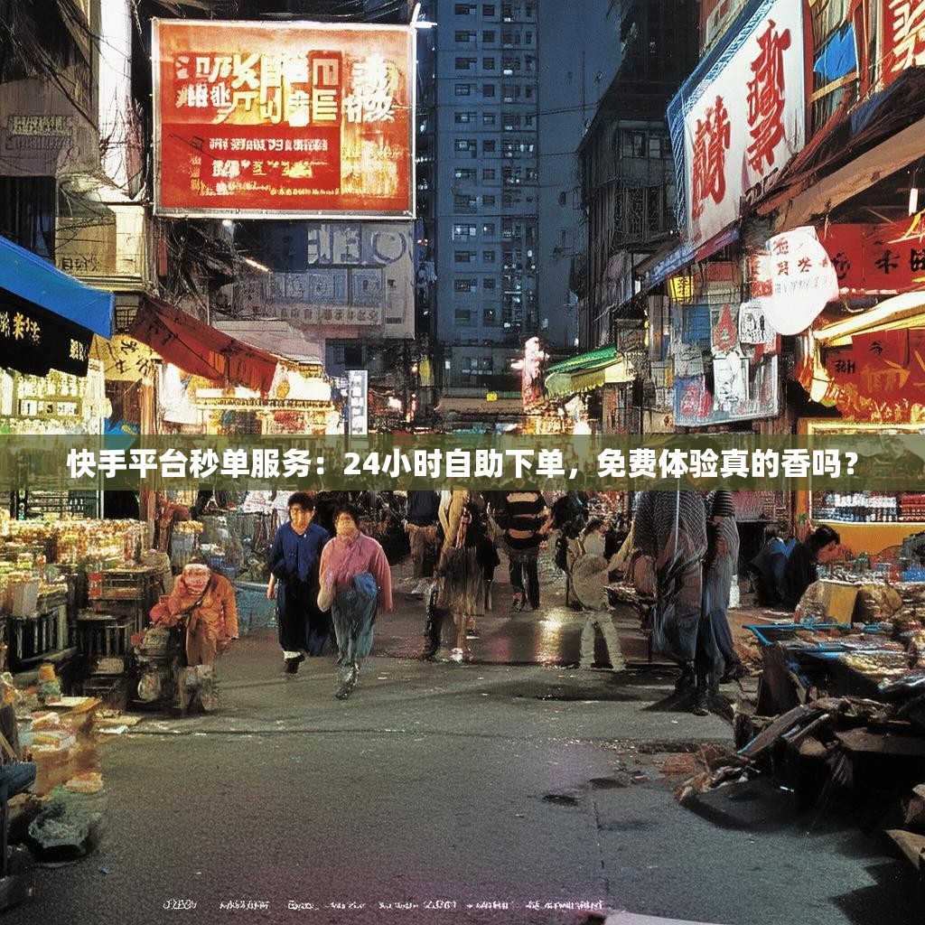 快手平台秒单服务：24小时自助下单，免费体验真的香吗？